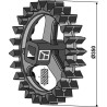 Roue crosskill - Ø350mm