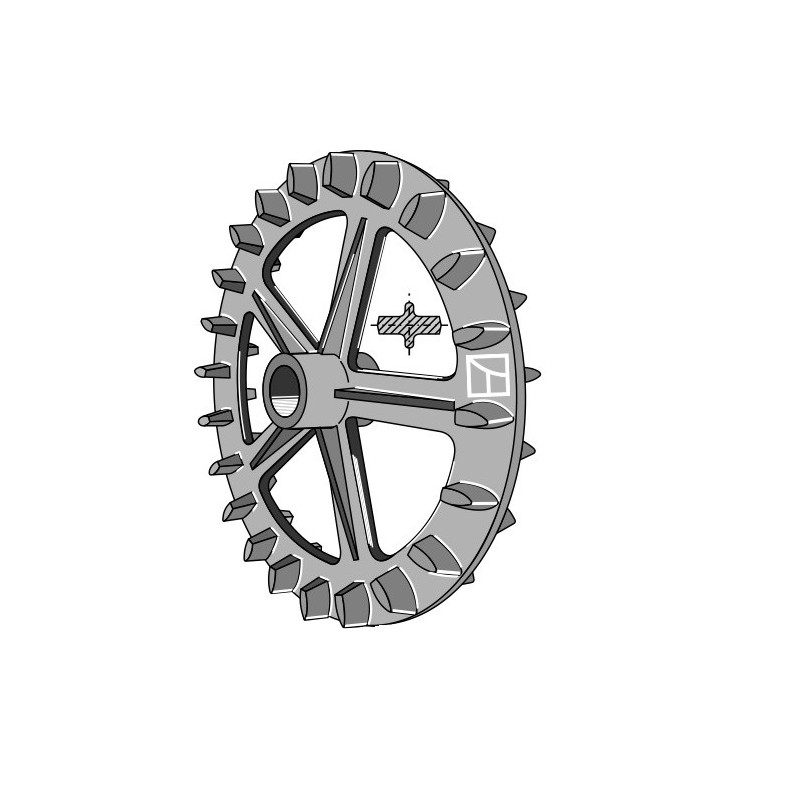Roue crosskill - Ø494mm