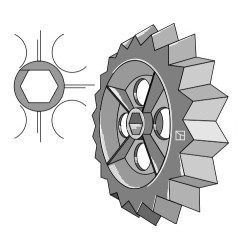 Roue dentée - Ø550mm