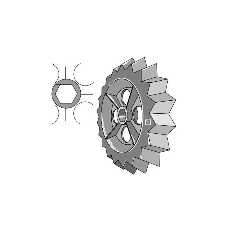Roue dentée - Ø550mm