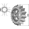 Roue dentée - Ø450mm - Rabe - 6809.01.02