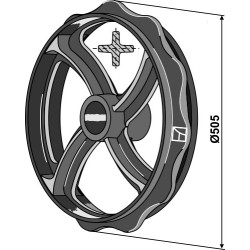 Roue cambridge - Ø505mm - Quivogne - RFT50704