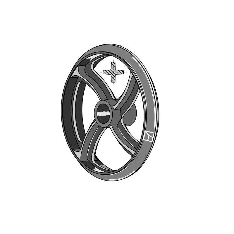 Roue cambridge - Ø505mm - Quivogne - RFT50703