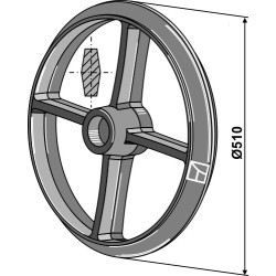 Roue cambridge - Ø510mm
