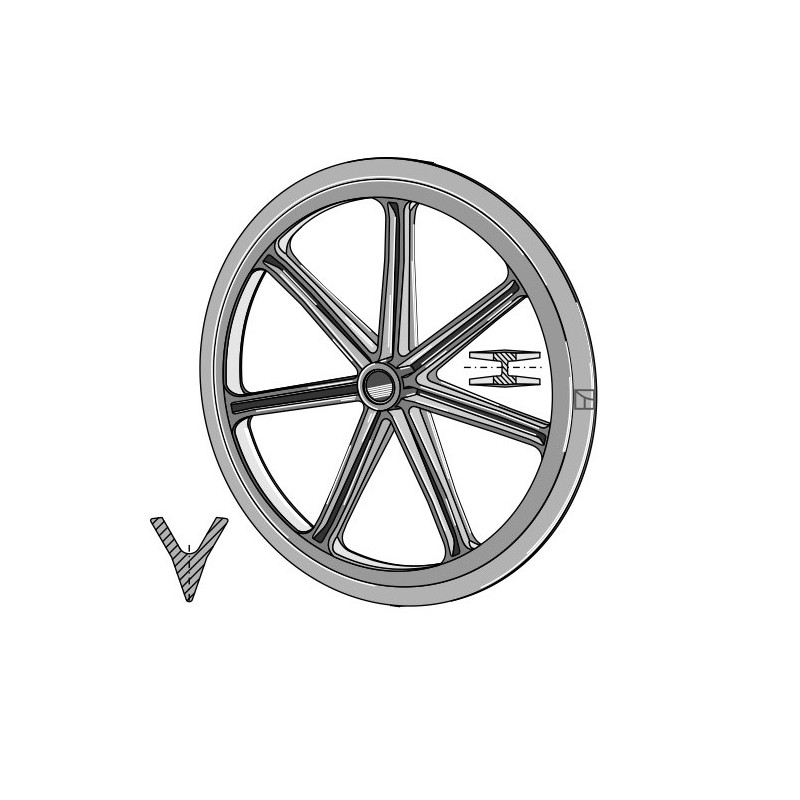 Roue packer - Ø900mm