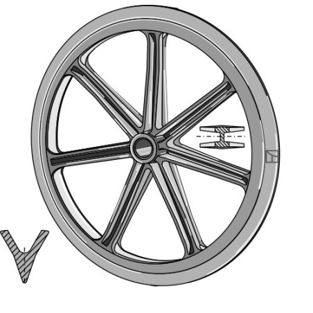 Roue packer - Ø900mm