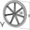Roue packer - Ø900mm