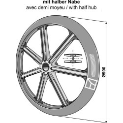 Roue packer - Ø900mm