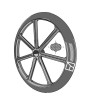 Roue packer - Ø900mm