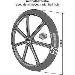 Roue packer - Ø900mm