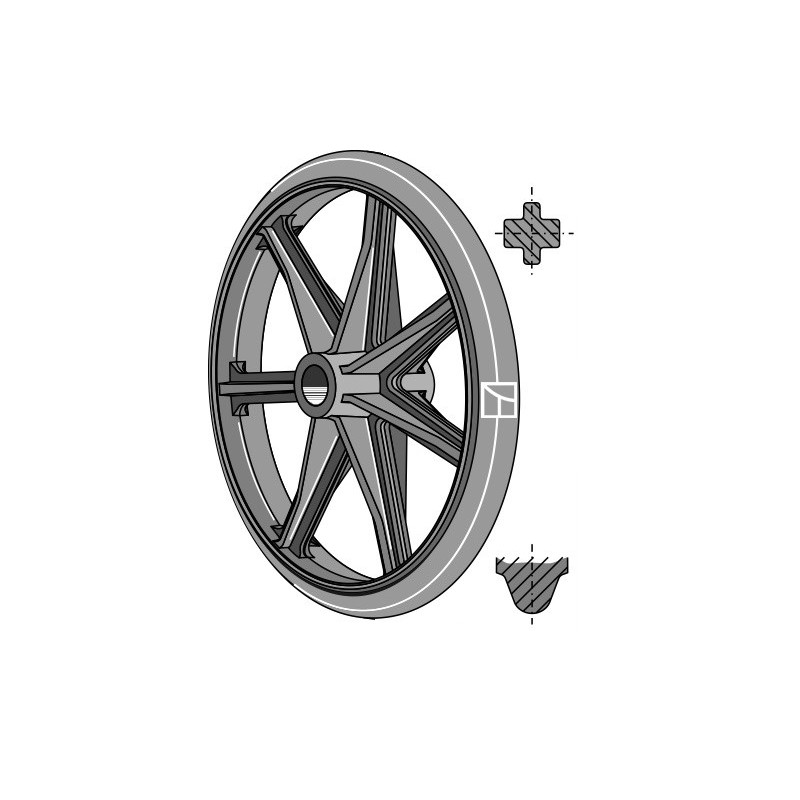 Roue packer - Ø700mm