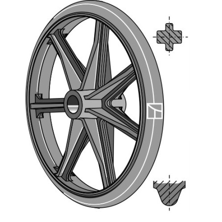Roue packer - Ø700mm