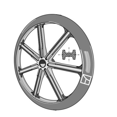 Roue packer - Ø700mm