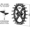 Roue à came - Ø550mm - Dal-Bo - 11019