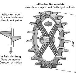 Roue à came - Ø550mm