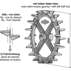 Roue à came - Ø550mm