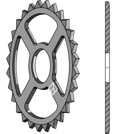 Roue étoile - Ø620mm