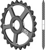 Roue étoile - Ø520mm - Quivogne - RFT53751