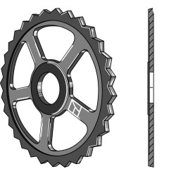 Roue étoile - Ø530mm - Quivogne - RFT53750