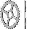 Roue étoile - Ø530mm