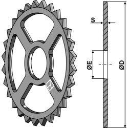Roue étoile - Ø530mm