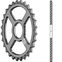 Roue étoile - Ø530mm