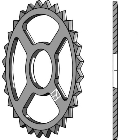 Roue étoile - Ø470mm
