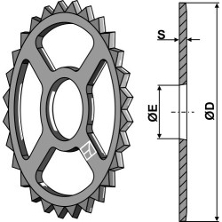 Roue étoile - Ø470mm