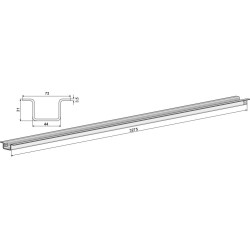 Rail-guide pour chaîne - Krone - 015 667 0