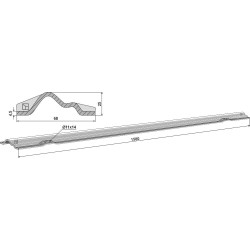 Barre pour épandeurs et évacuateurs - Welger - 6115650207