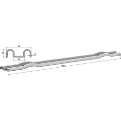 Barre pour épandeurs et évacuateurs - Krone - 202 124 1