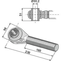 Borne M36x3