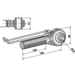 Borne M42x3 - 120