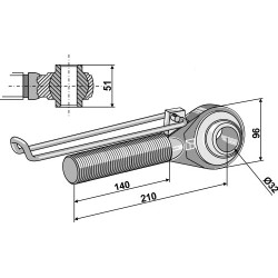 Borne M42x3 - 1420