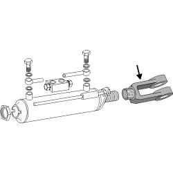 Tige fourche avec filet intérieur