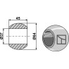 Rotule pour crochets de barres inférieures Cat. III