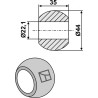 Rotule pour crochets de barres inférieures Cat. I