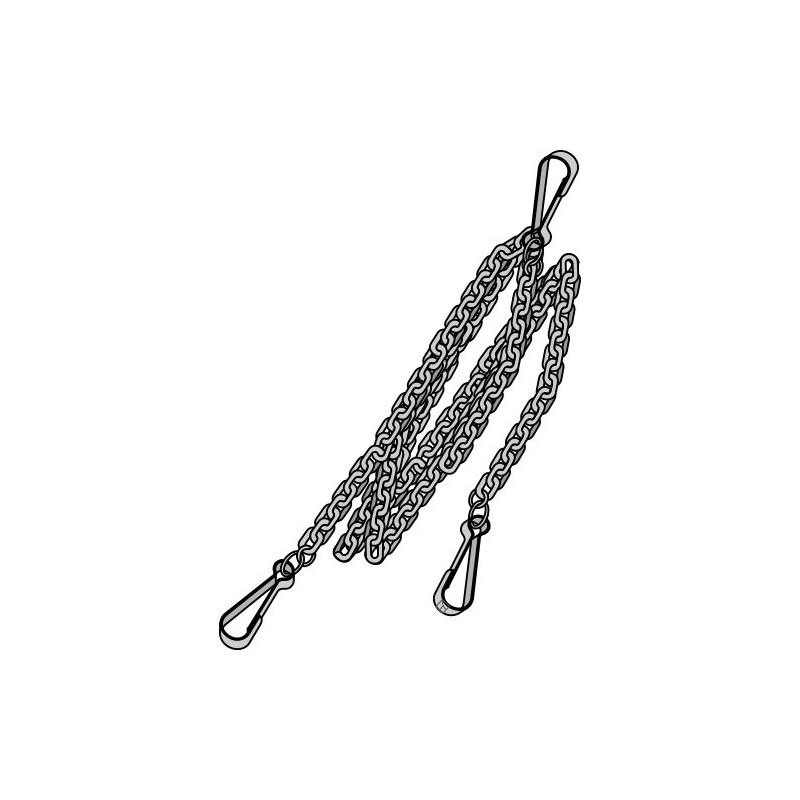 Chaîne de guidage pour crochets de barres inférieures Cat. II-I