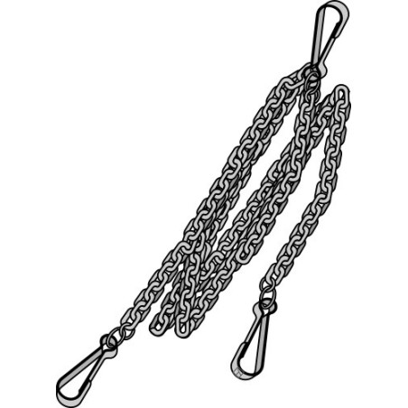 Chaîne de guidage pour crochets de barres inférieures Cat. II-I