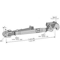 Barre de poussée compl. 600mm - Ford