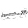 Barre de poussée compl. 600mm - Ford