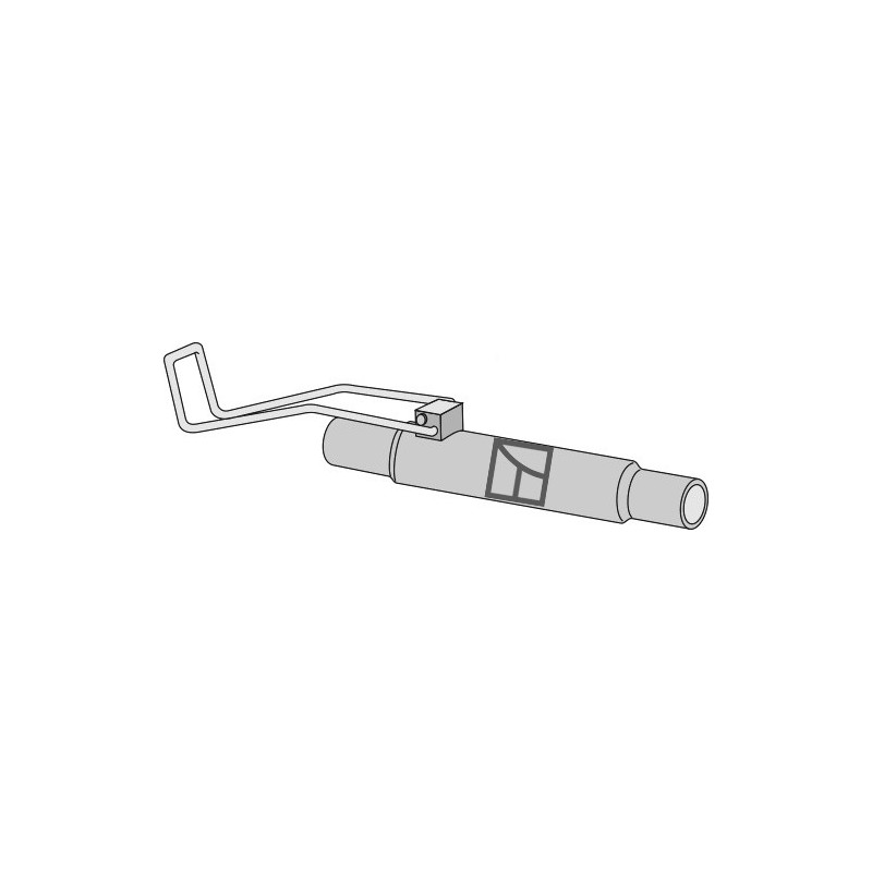 Tube assemblé avec poignée de ressort - John Deere