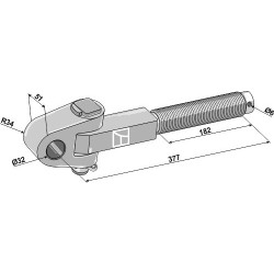 Articulation 1.1/2'' droit - McCormick