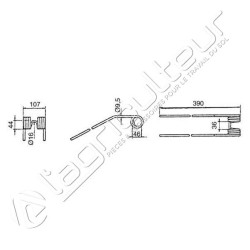 Dents de pirouette Kuhn 58505210