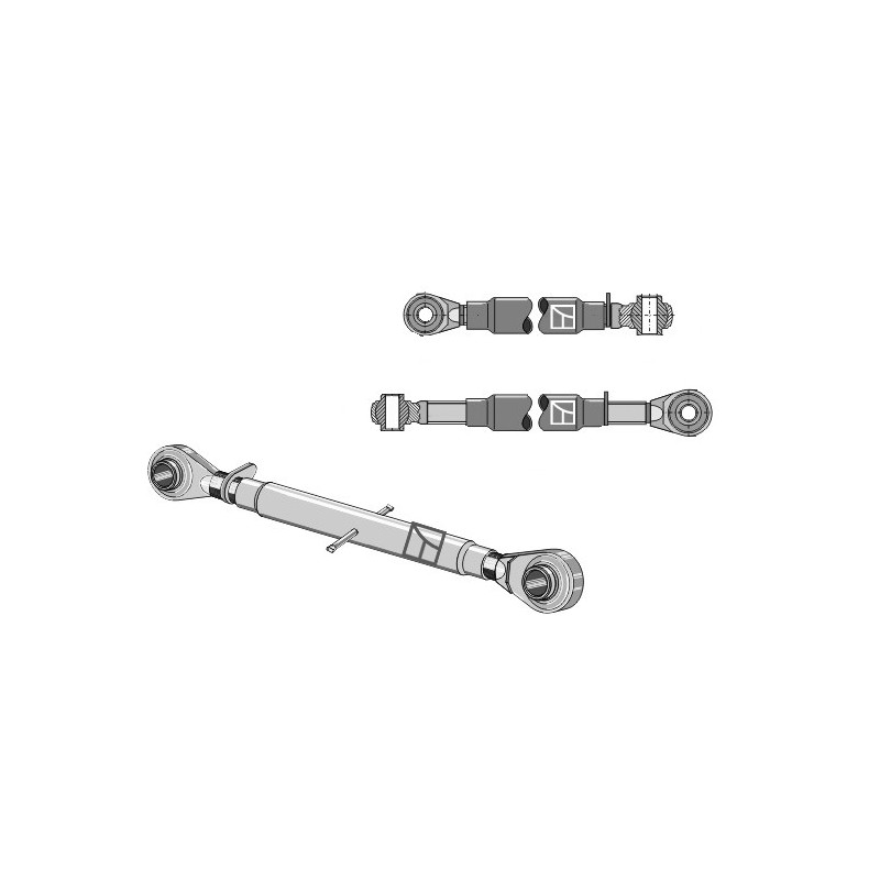 Barre de poussée à bornes traîtées M30x3,5