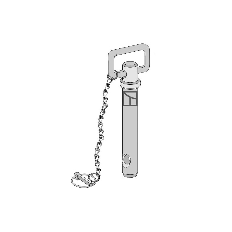 Broche à poignée avec chaîne et goupille