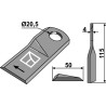 Couteau rotatif 115x50mm - Kuhn - K6804720