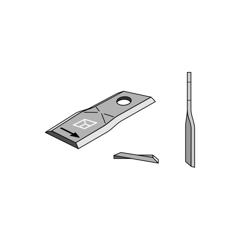 Couteau rotatif 122x45mm - Kuhn - 56451200