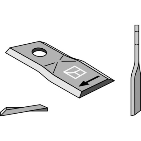 Couteau rotatif 93x40mm - Kuhn - 56151300