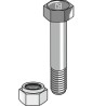 Boulon à tête hexagonale M20x2,5x150 avec écrou à freinage interne - Herder - 91042022